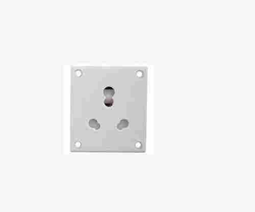6amp, 12 Amp Modular 2m Polycarbonate Uro 2 Pin Socket In White Color