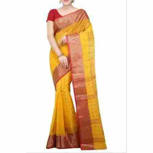 Orange And Red Colour Traditional Ladies Art Silk Bridal Designer Sarees