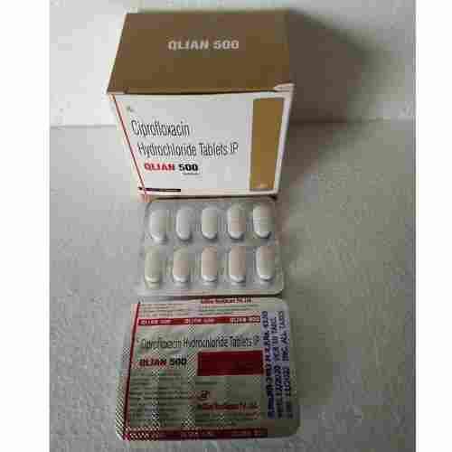 Qlian Ciprofloxacin Hydrochloride Tablets 500 Mg For Treat Bacterial Infections Skin And Urinary Tract Infections