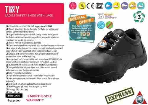 TINY LADIES SAFETY SHOE WITH LACE