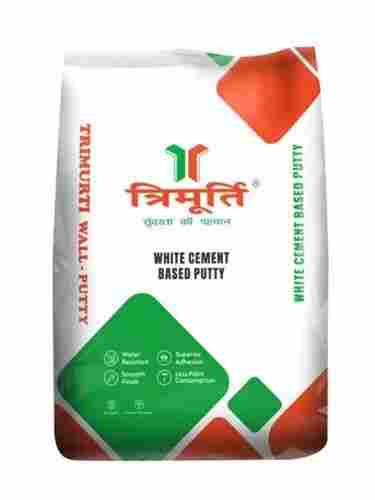 40 Kg Water Resistant And Washable Trimurti White Cement Based Putty For Interior and Exterior Wall