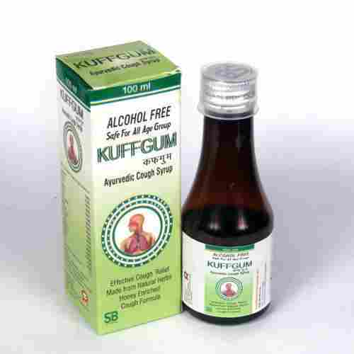 Alcohol Free Kuffgum Ayurvedic Cough Syrup 100ml, Safe For All Age Groups
