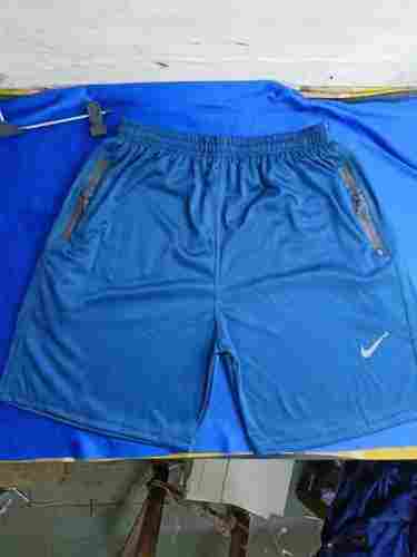 Thigh Length Plain Mens Blue Color Cotton Shorts With Two Pocket, (S,M,L,Xl)