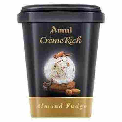 100% Natural Pure Fresh And Organic Amul Creme Rich Almond Fudge Flvour Ice Cream