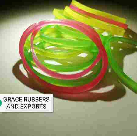 Eco Friendly Multi Color Rubber Bands with Good Elasticity