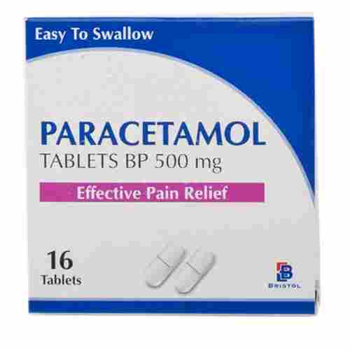 Effective Pain Relief Easy To Swallow Paracetamol Tablets BP 500mg, 16 Tablets