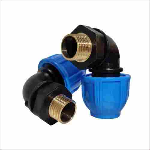 Ss304/Brass Insert Material Pp Compression Fittings In Blue And Black Color