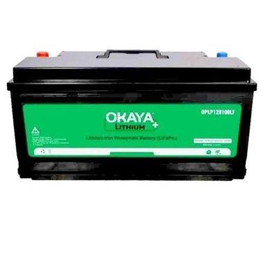 Okaya 120 Ah 1500 Watt Solar Lithium Battery Manual Switch, Black In Color Cable Length: 12 Inch (In)