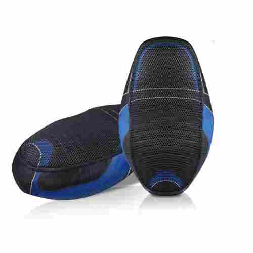 Blue And Black Water-Resistant Durable Plain Rexine Bike Seat Cover
