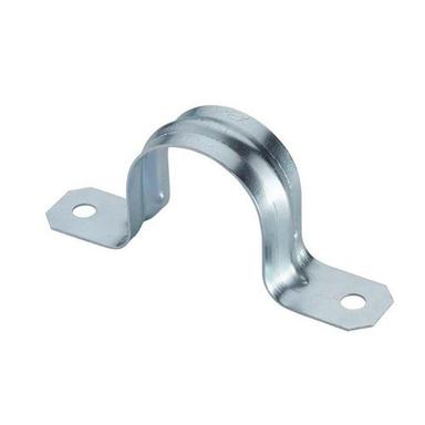 Silver Color Heavy-Duty Polished Stainless Steel Two Hole Conduit Strap  Application: Commercial And Domestic