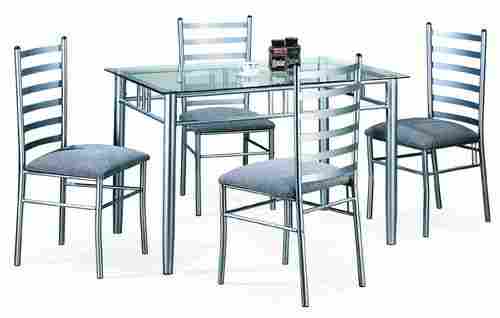Steel Dinning Set With 4 Chair And 1 Table