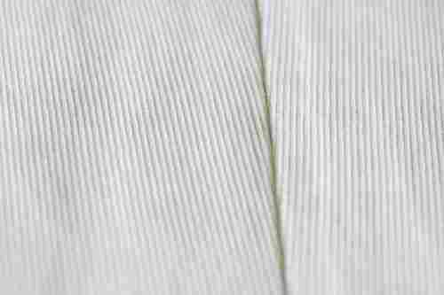 Plain Dyed White Cotton Corduroy Fabrics For Making Garments