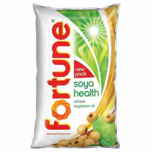 1 Liter Pouch Fortune Refined Soya Bean Oil With High Nutritious Value And Rich Taste