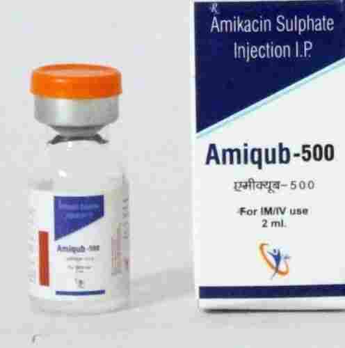 Amikacin Sulphate Injection I.P Amiqub-500 Im/Iv Use 2 Ml