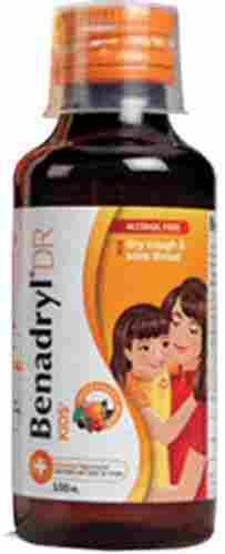 Benadryl Syrup 150 Ml Bottle To Treat Dry Cough And Runny Nose