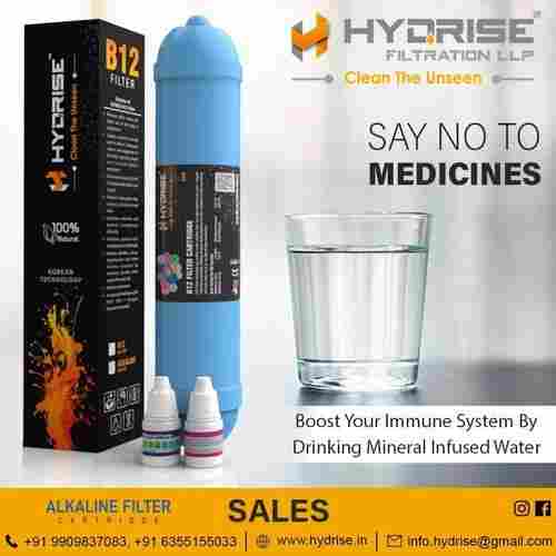 Hydrise 100% Natural B12 Alkaline Filter & Mineral Infused Water Cartridge