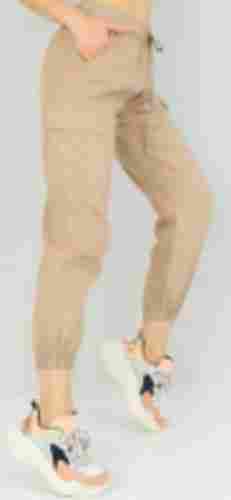 Regula Fit Stylish Comfortable Light Brown Cotton Plain Womens Formal Pant