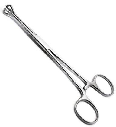 Steel 8 Inch Teeth Polished Babcock Tissue Forceps For Clinical, Hospital, Easy To Use