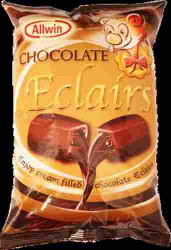 Delicious Natural Sweet Taste Allwin Eclairs Candy Chocolate Flavor, Fat 7grm, 14 Gram Sugars
