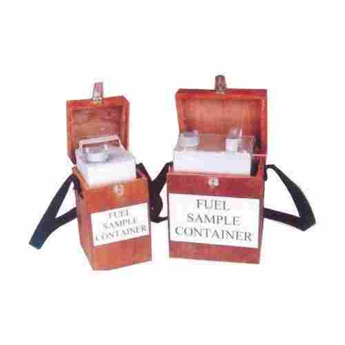 Dews Aluminum and Wooden Fuel Sample Containers