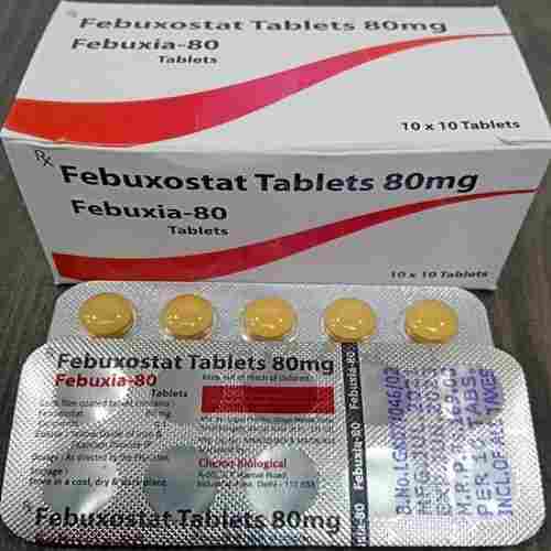 Febuxia 80 Febuxostat Tablets 80 Mg, 10x10 Tablet 