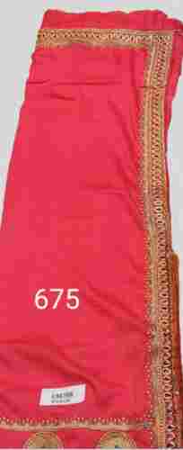 Women Pink Color Cotton Printed Casual Soft Silk Saree With Blouse Piece
