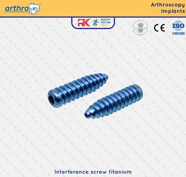 Strong & Durable 25 To 35 Mm Long Titanium Acl Interference Screws For Ortho Implant