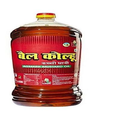 Common Bail Kolhu Kachi Ghani Pure Mustard Oil High Nutritional Content With Omega 3 And Omega 6