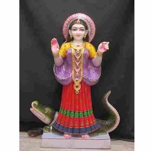 Colored Painted Marble Khodial Statue For Home And Temple