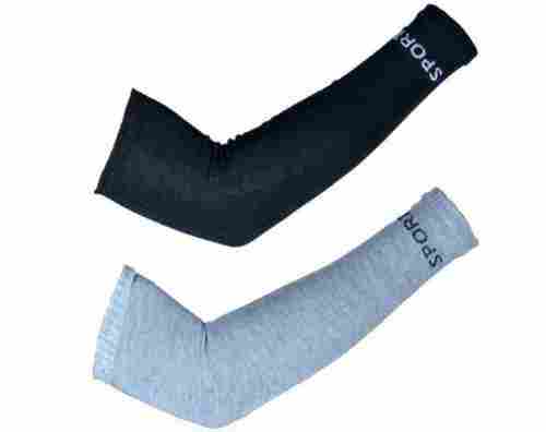 Printed Arm Safety Sleeve For Sun Protection In Black And Grey Color