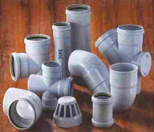 Water Pvc Drainage Pipe Fittings in Grey Color and Different Shapes for Structure Pipe