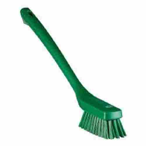Green Plastic Cleaning Brush With Long Handle for Wash Basin and Toilet Seat