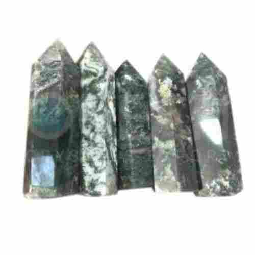 Point Shaped Polished Agate Crystal Healing Stone Tower For Healing Application