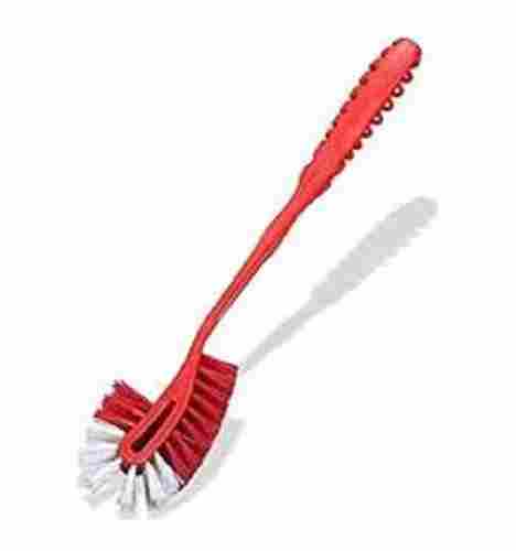 Red And White Color Toilet Cleaning Brush With Double-Sided Bristles Toilet Brush