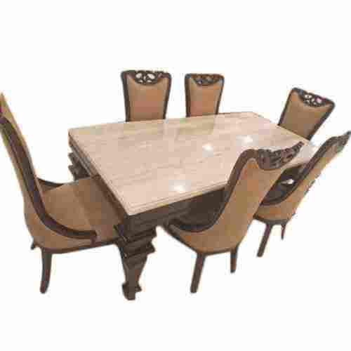 Wooden Dining Table Set For Home, Set Contain (Six Chair + One Table)