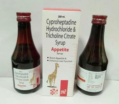 Appetite Syrup (Cyproheptadine Hydrochloride And Tricholine Citrate) General Medicines