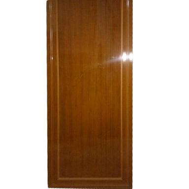 Simple And Classic Look Smooth Finish Plain Brown Color Pvc Cabinet Kitchen Door 