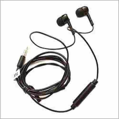 3.5 Jack, Black Earphones And Mic Suitable For Android Smartphones With Clear Sound