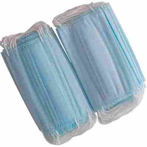 Sky Blue Non-Woven 3 Ply Disposable Surgical Face Mask With Nose Pin