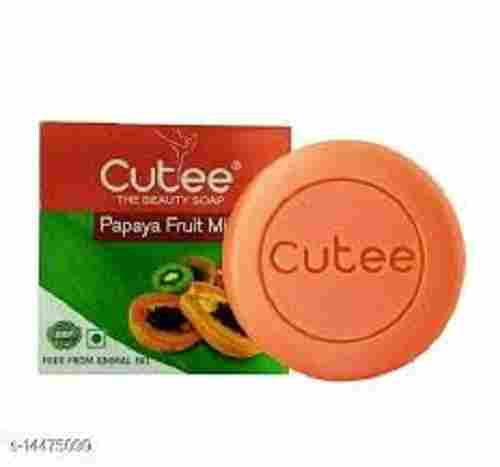 Cutee The Beauty Papaya Fruit Milk Beauty Soap For Soft Fresh Skin Moisturising Soap