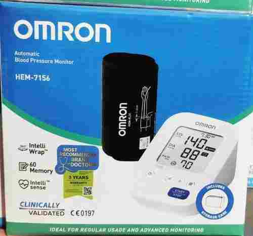 Hem7156 Omron Automatic Blood Pressure Monitor - White, With Include Storage Case