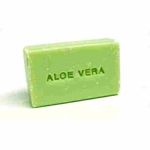 Natural Green Colour Aloe Vera Bath Soap For All Skin With Herbal Ingredients