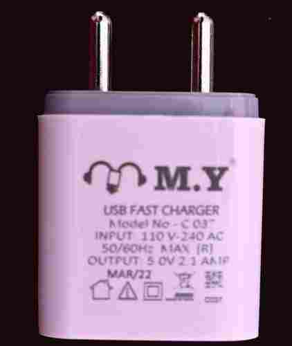 Single Slot 2.1a, Product Code; My037, Usb Fast Charger, 50-60 Max (R)