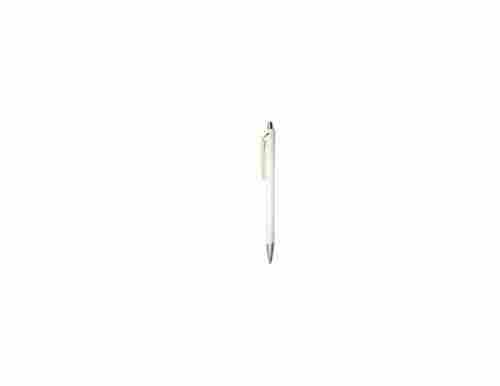 White Color Blue Ballpoint Pen For Smoother Handwriting With Pocket Holder