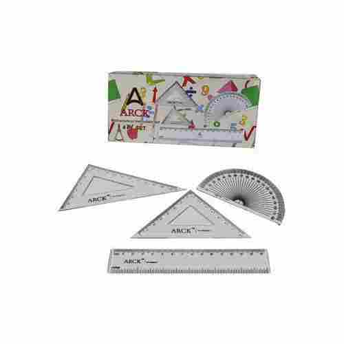 Arck Mathematical Set With 1 Scale,1 Protractor And 2 Set Square