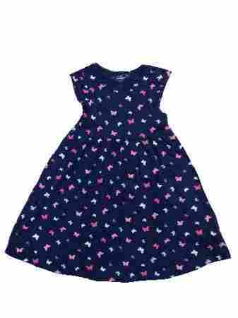 Cotton Hosiery Export Surplus Kids Girls Dress for 2 to 8 Years Old