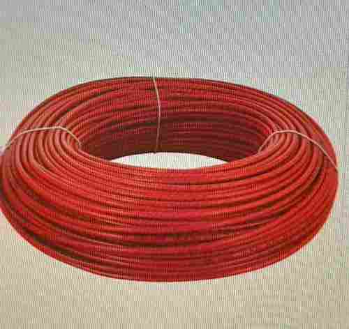 Copper 4 Mm Single Core Multi Strand Wire, Length 100 Meter, Red Color