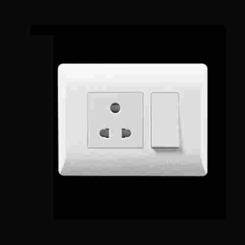 240v White Color Havells 3 Pin Socket 1 Way Modular Switches