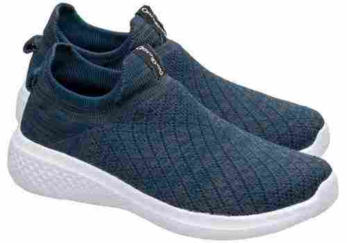 Womens Relax And Comfortable Latest Stylish Blue Casual Sport Shoes Pu-Elastic Blend Outsole