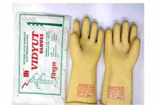 11000 KVA Safety Electrical Insulated Latex Rubber Seamless Handle Gloves